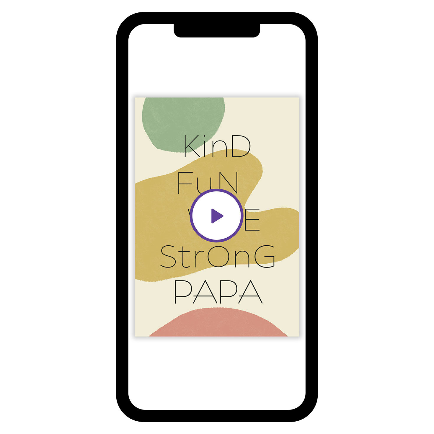 Kind Fun Wise Strong Papa Father's Day eCard