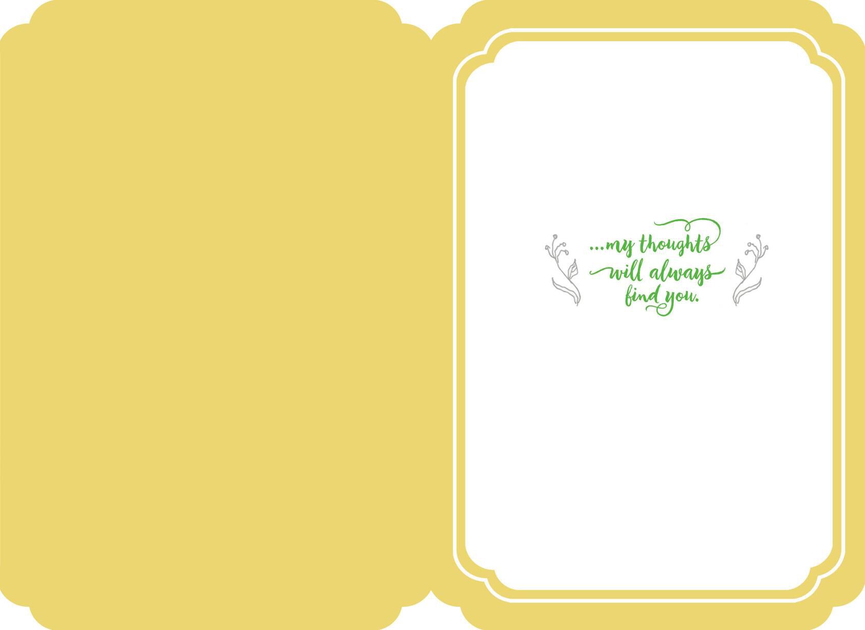 My Thoughts Will Always Find You Easter Card