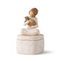 Willow Tree Kindness Girl With Cat Figurine Keepsake Box, , large image number 1