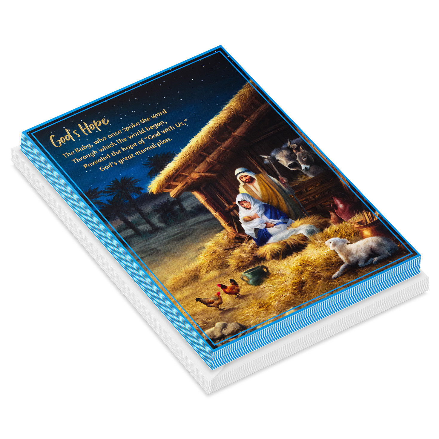 Nativity DaySpring Religious Christmas Cards card front stacked image number 3