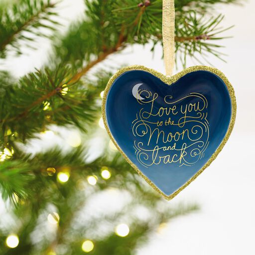 Christmas Ornaments Christmas Tree Ornaments Hallmark ... Signature Premium Love You to the Moon and Back Porcelain Hallmark Ornament, - Christmas Ornaments Christmas Tree Ornaments Hallmark