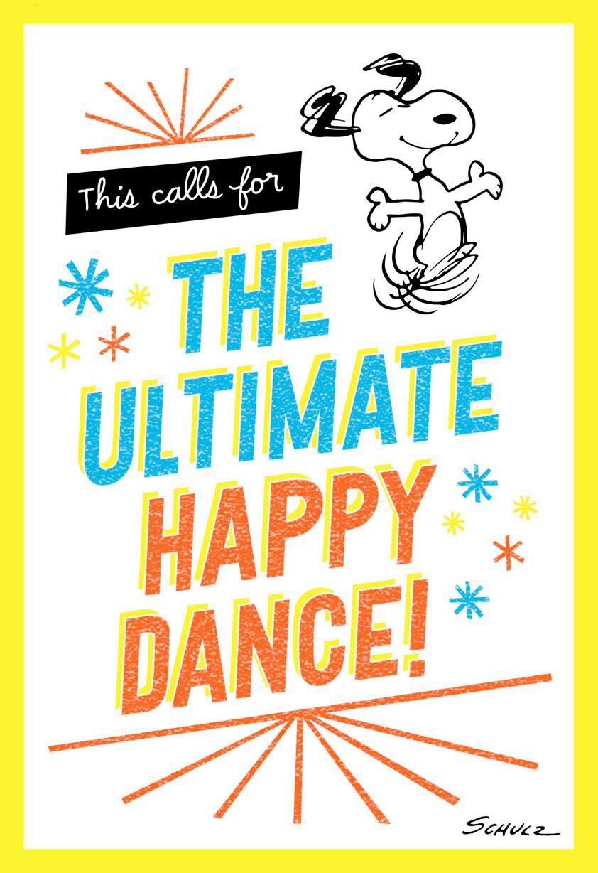 Peanuts® Snoopy Happy Dance Congratulations Card