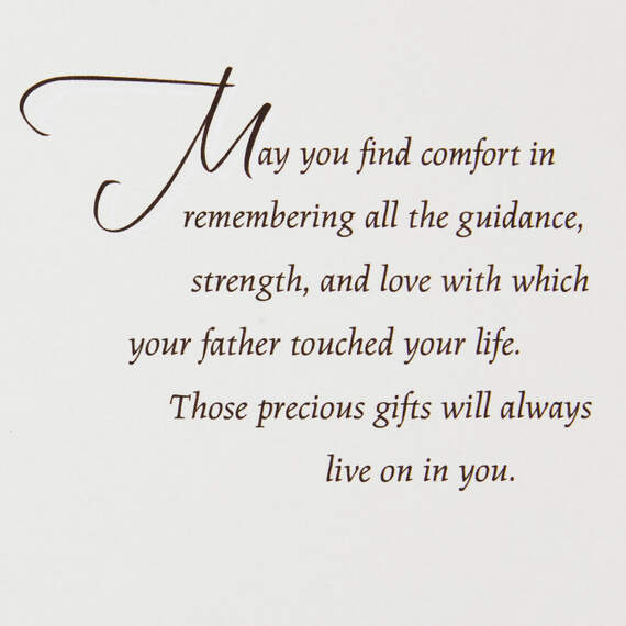 Remembering Your Father's Gifts Sympathy Card, , large image number 2