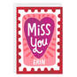 My Heart's With You Folded Miss You Photo Card, , large image number 1