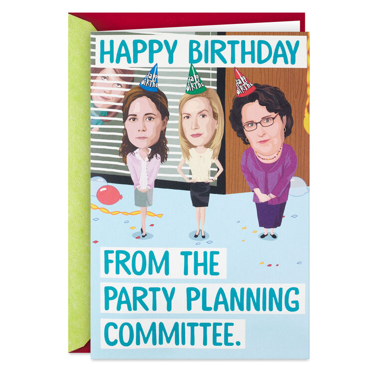 The Office The Party Planning Committee Funny Pop-Up Birthday Card With Sound