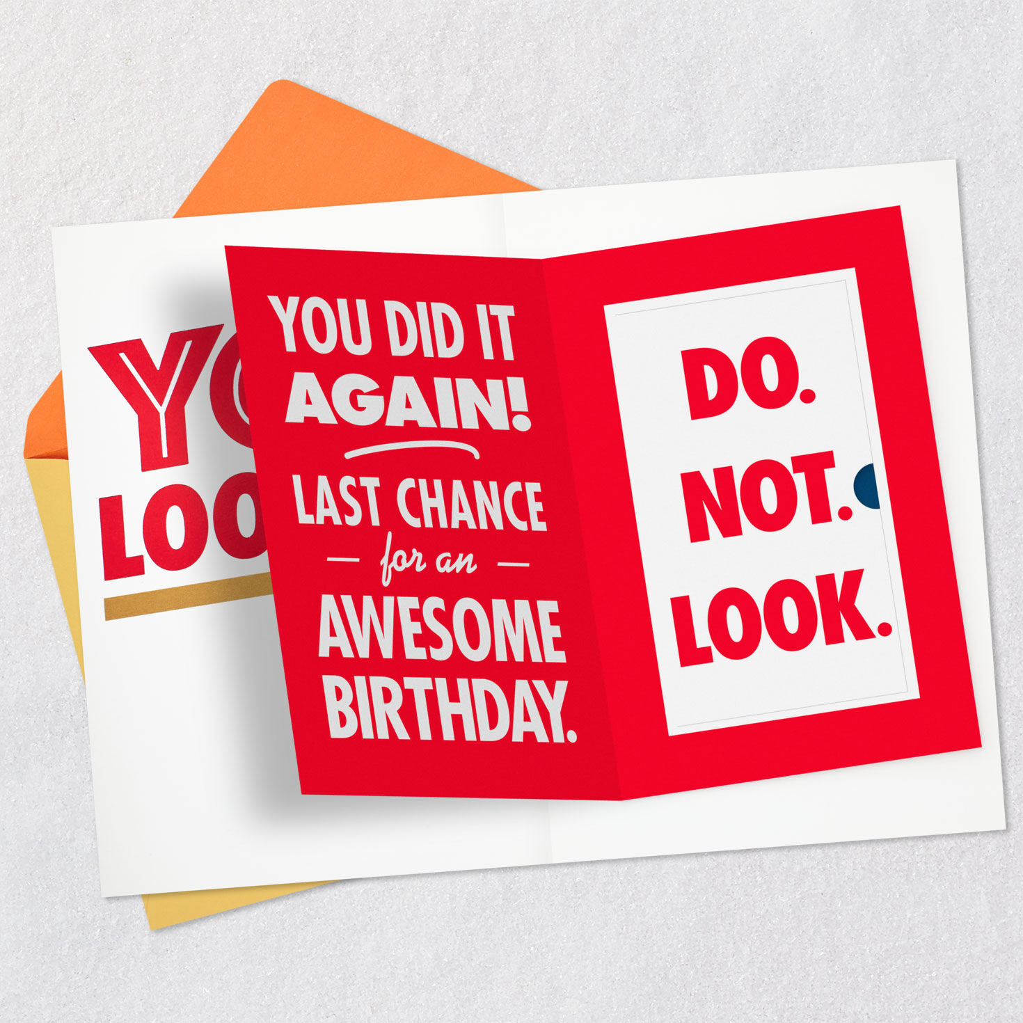 Do Not Look Funny Birthday Card with Mini Cards, , large image number 6