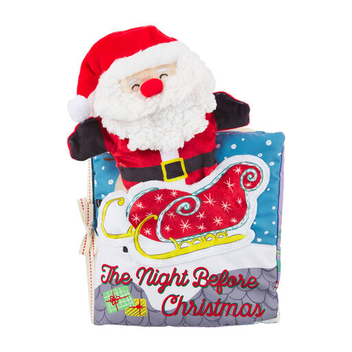 Mud Pie Night Before Christmas Cloth Book With Santa Puppet, 