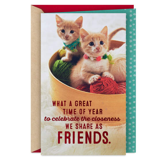 From the Same Litter Christmas Card for Friend