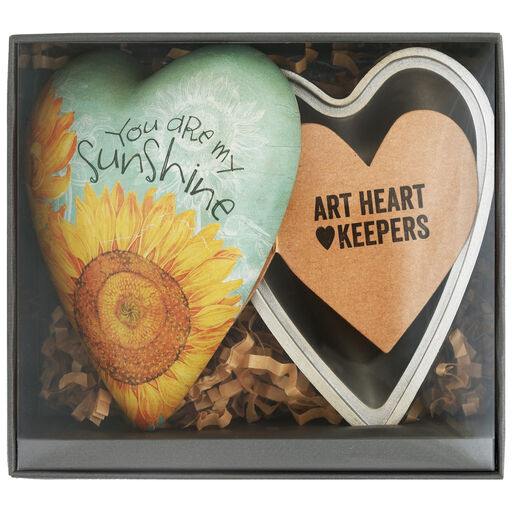 You Are My Sunshine Art Heart Trinket Box, 3.5", 