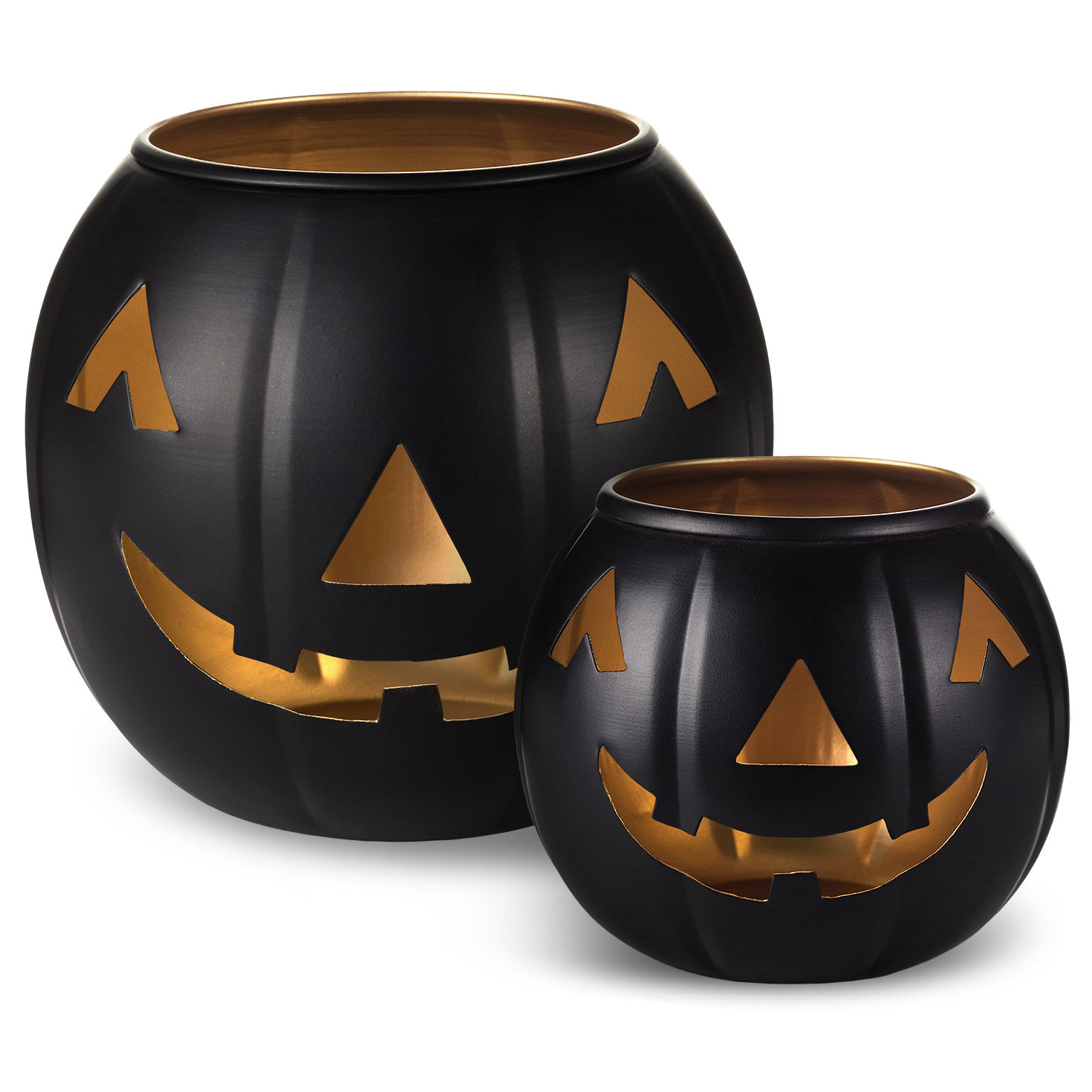 Jack-o'-Lantern Candle Holder Halloween Gift Set