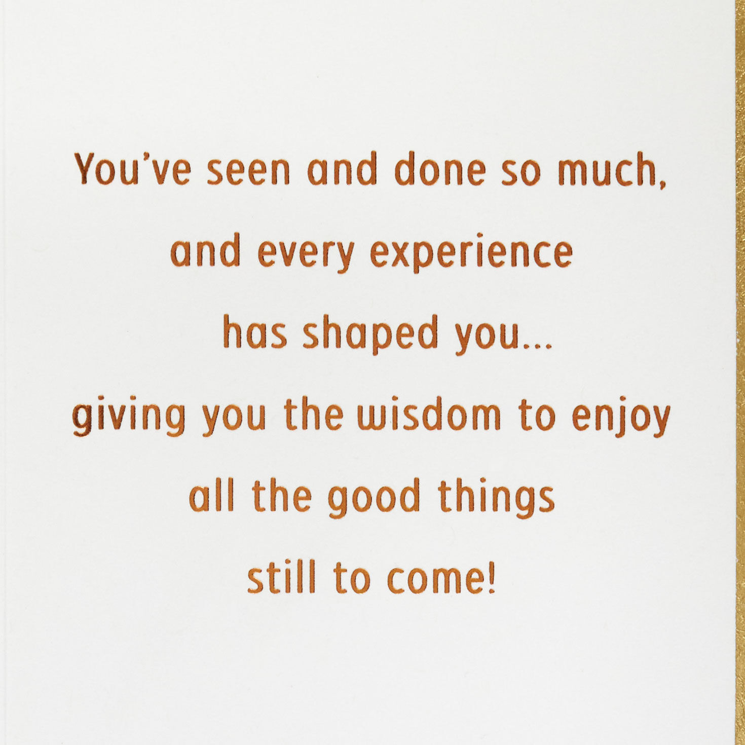 Gold and Bronze Modern 70th Birthday Cake Card Sentiment image number 2