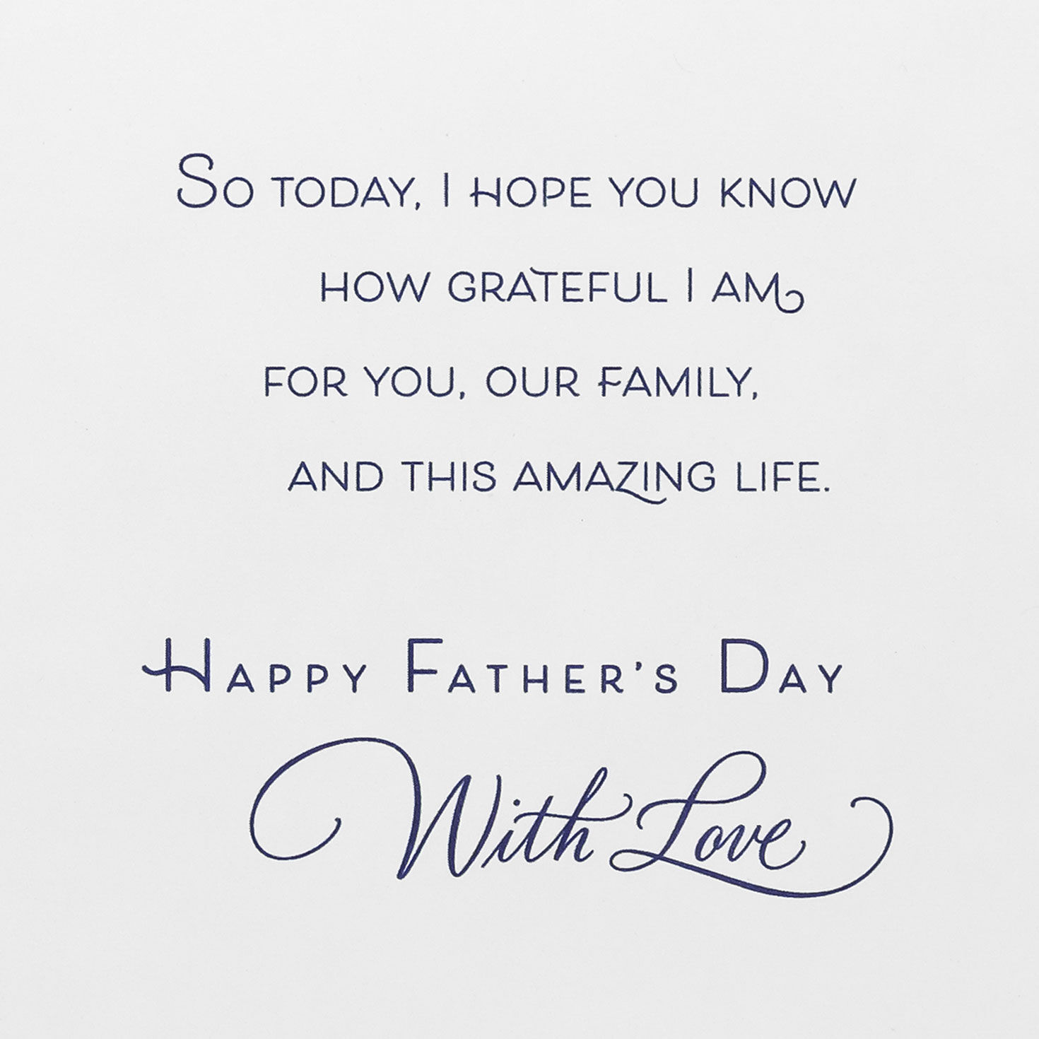 Blue and Gold Cattails Father's Day Card sentiment image number 3