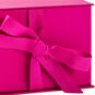 7.2" Solid Hot Pink Large Square Gift Box, Hot Pink, large image number 5