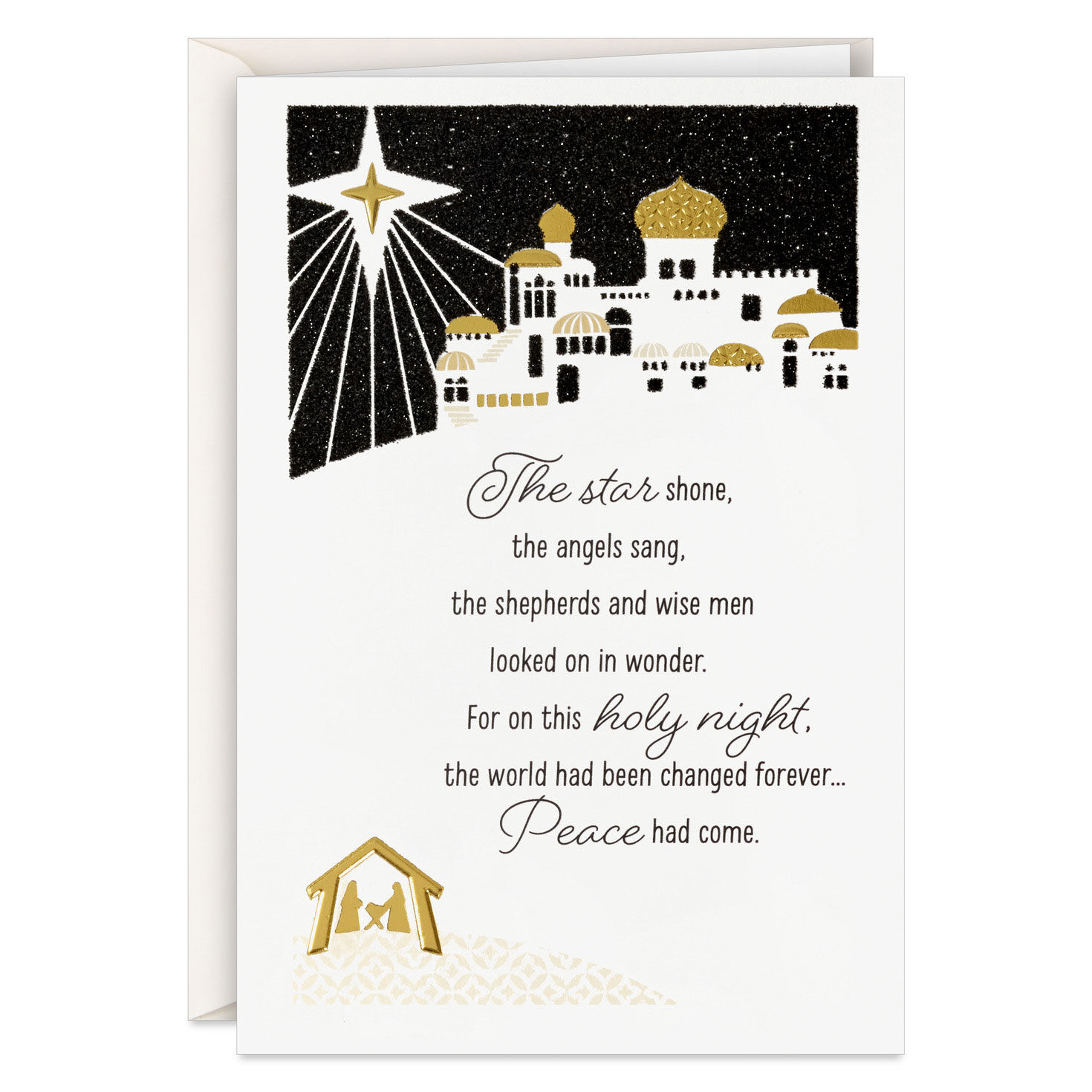 Peace and Joy Bethlehem Scene Boxed Christmas Cards, Pack of 16, , large image number 2