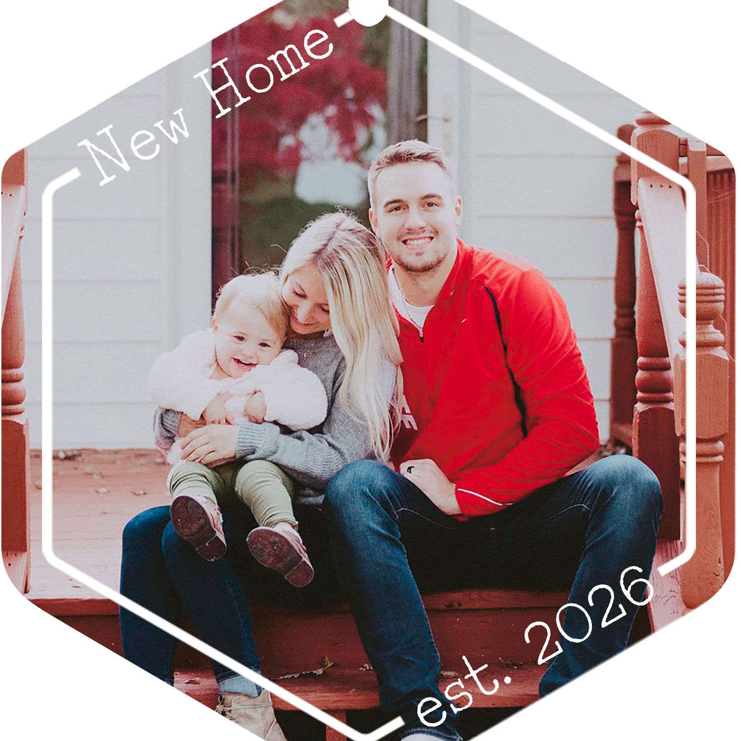 New Home Personalized Christmas Ornament upclose view image number 5