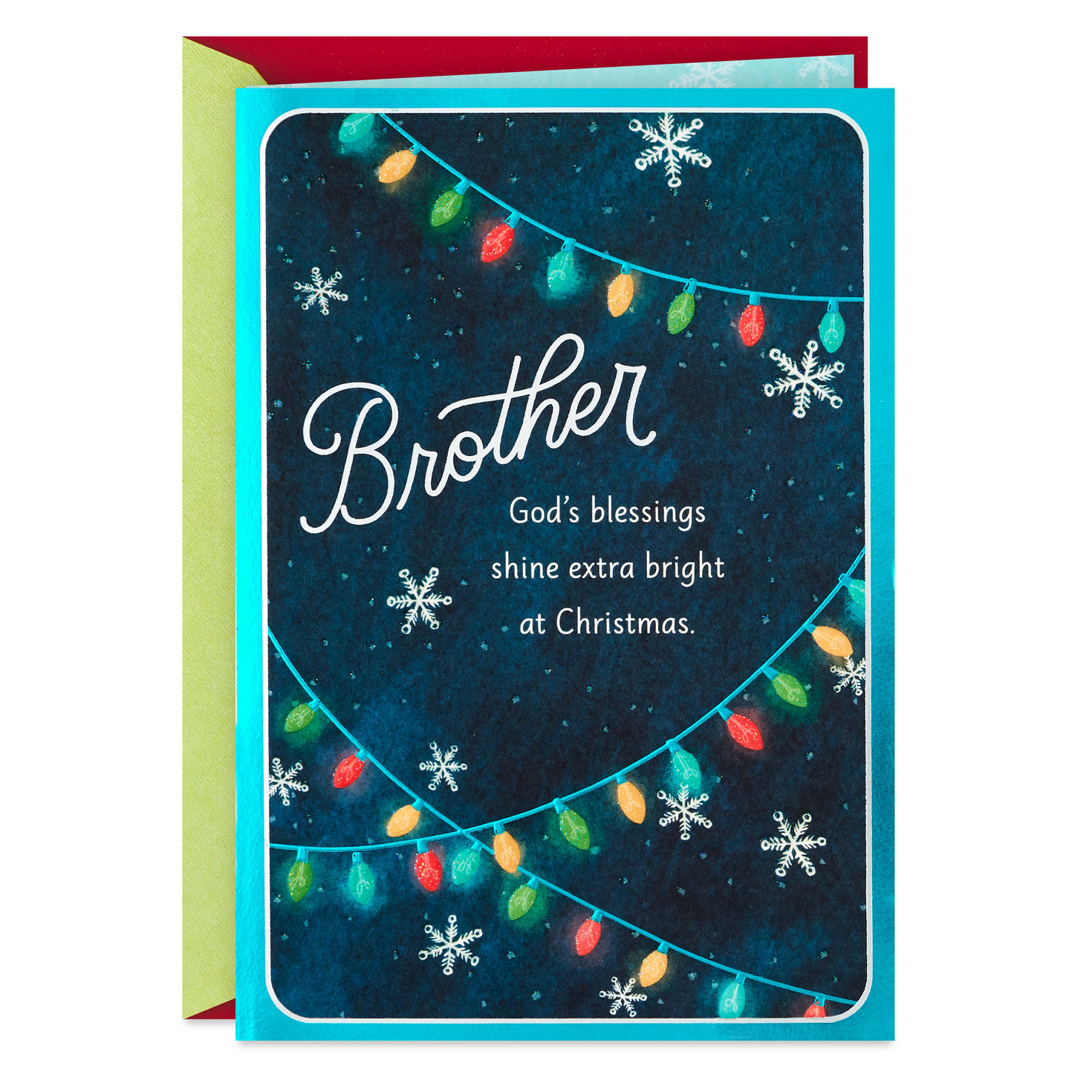 Wishing You God's Rich Blessings Religious Christmas Card for Brother