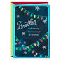 Bright Holiday Lights Christmas Card for Brother Card Front image number 1
