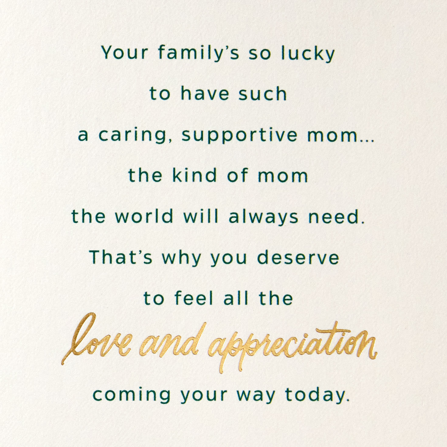 Painted Flowers Happy Mother's Day Card Sentiment image number 2