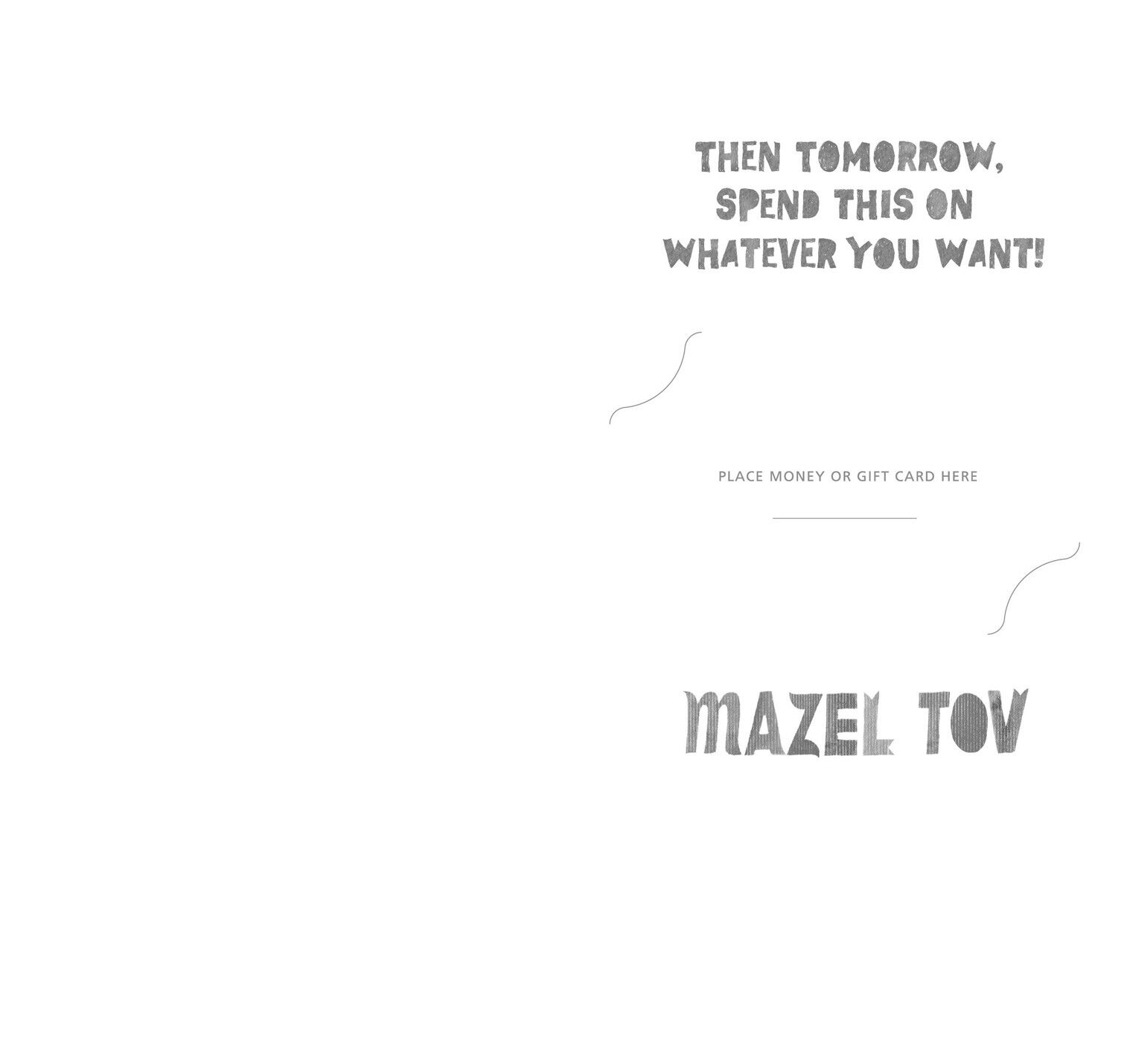 Bar Mitzvah Money Holder Cards, Pack of 6
