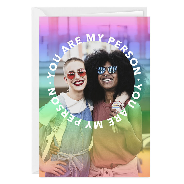 Personalized You Are My Person Photo Card