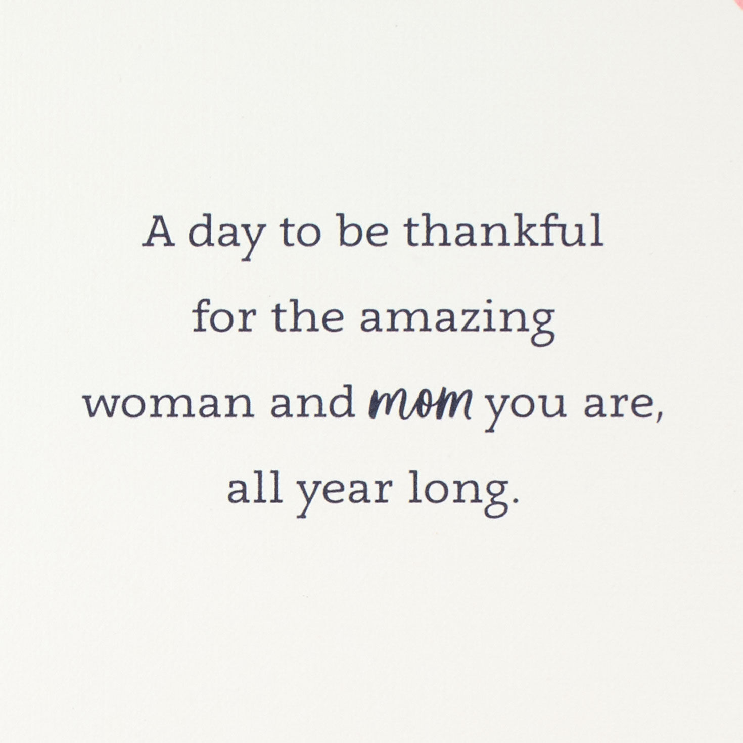 Floral Wreath on Pink Mother's Day Card  image number 3