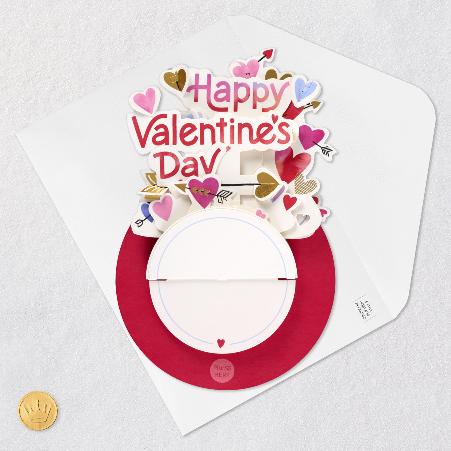 Hearts and Arrows Musical 3D Pop-Up Valentine's Day Card With Motion for only USD 14.99 | Hallmark