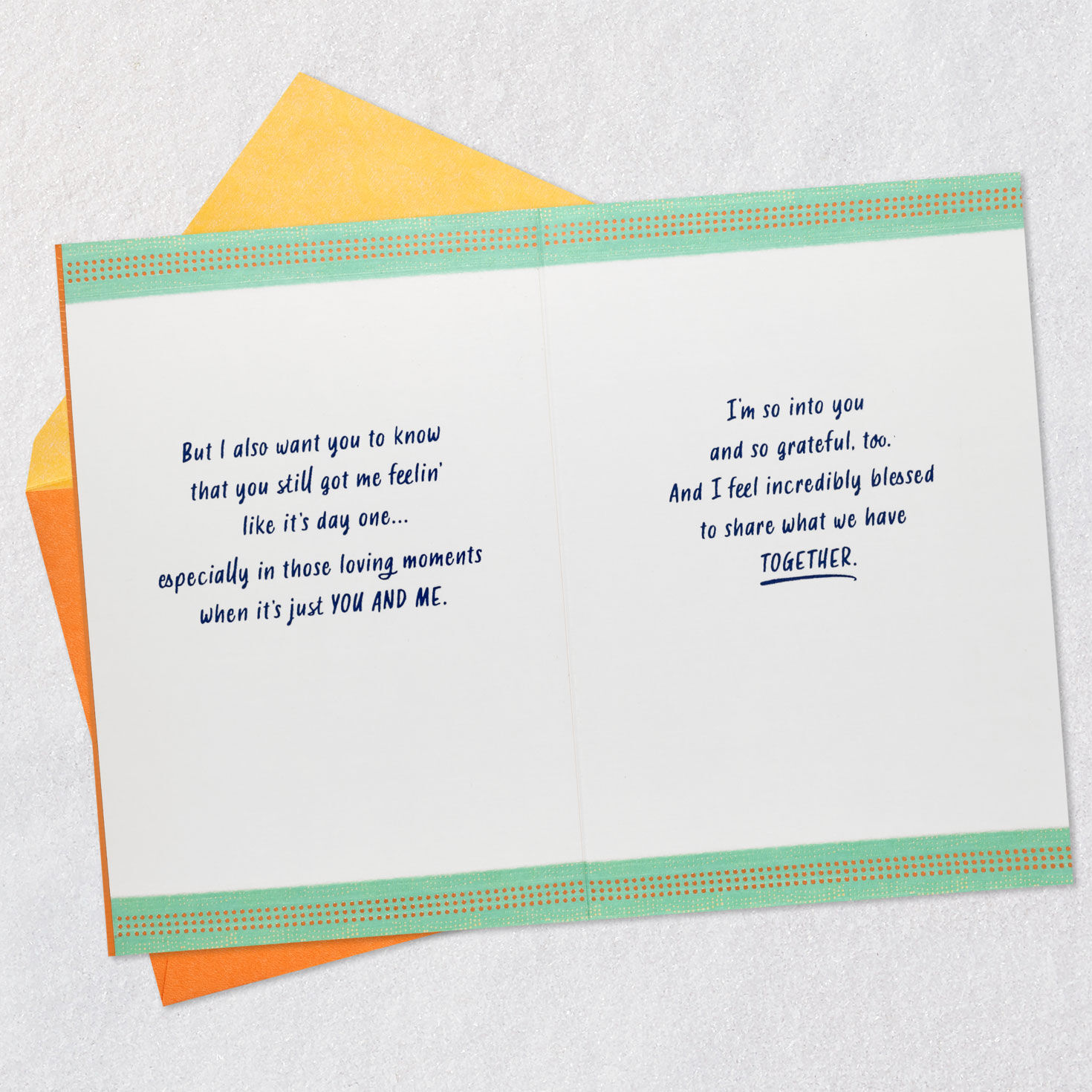 Black Couple in Park Romantic Father's Day Card Open card with envelope image number 4