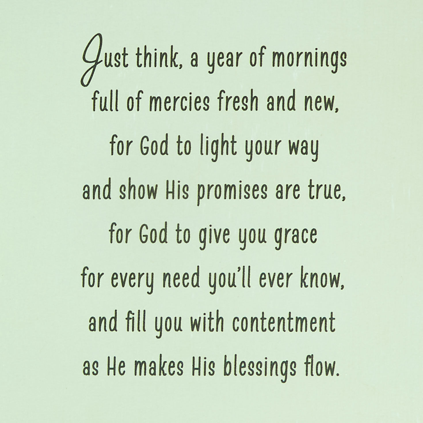 Layered Sunrise and Hills Christian Birthday Card Sentiment image number 2