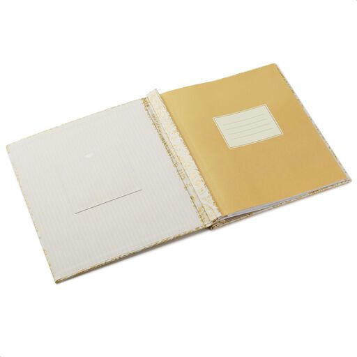 Gold Shimmer Paisley Refillable Photo Album, 
