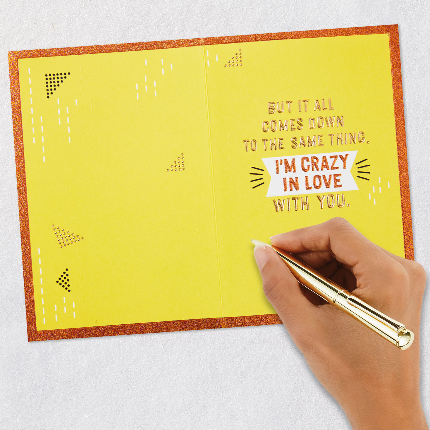 Orange and Yellow Love Card for Spouse Signing card image number 6