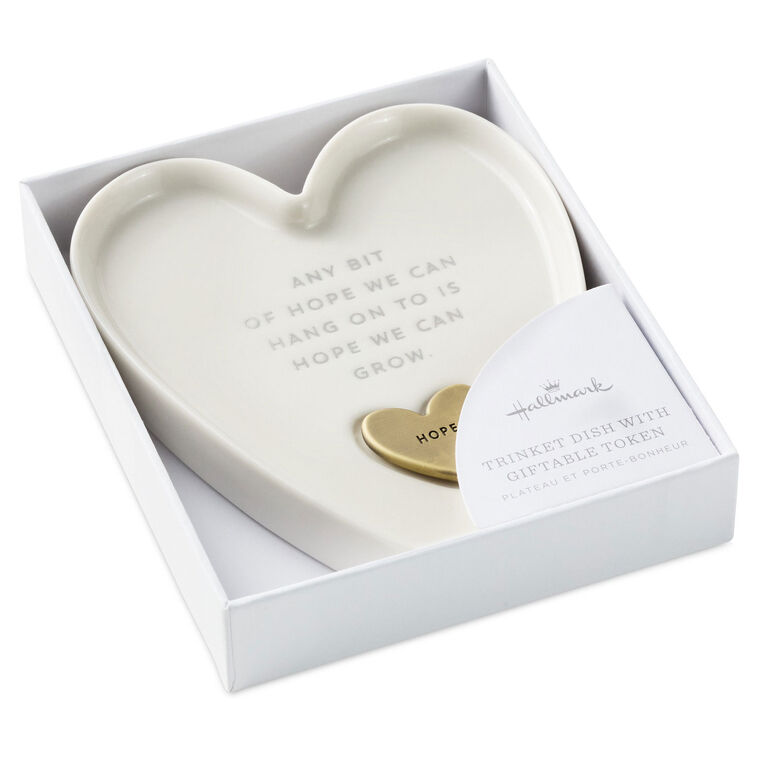 Token Heart Box Heart-Shaped Trinket Dish With Token - Trays & Boxes | Hallmark