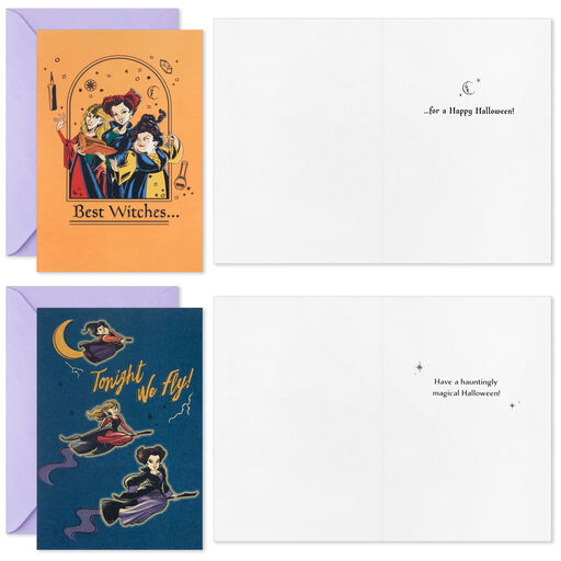 Disney Hocus Pocus Sanderson Sisters Boxed Halloween Cards Assortment, Pack of 16, 