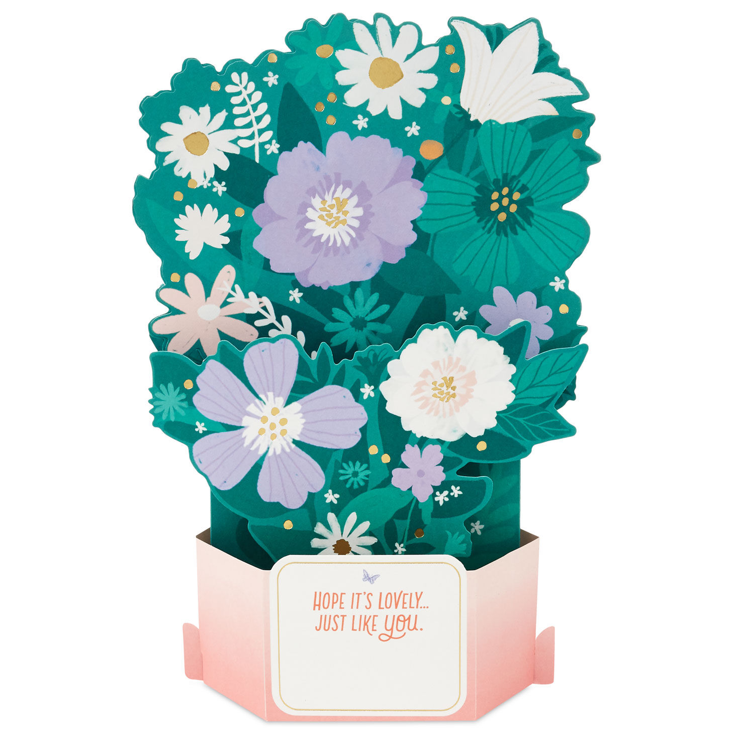 Floral Butterfly Pop-Up Musical Mother's Day Card  image number 2