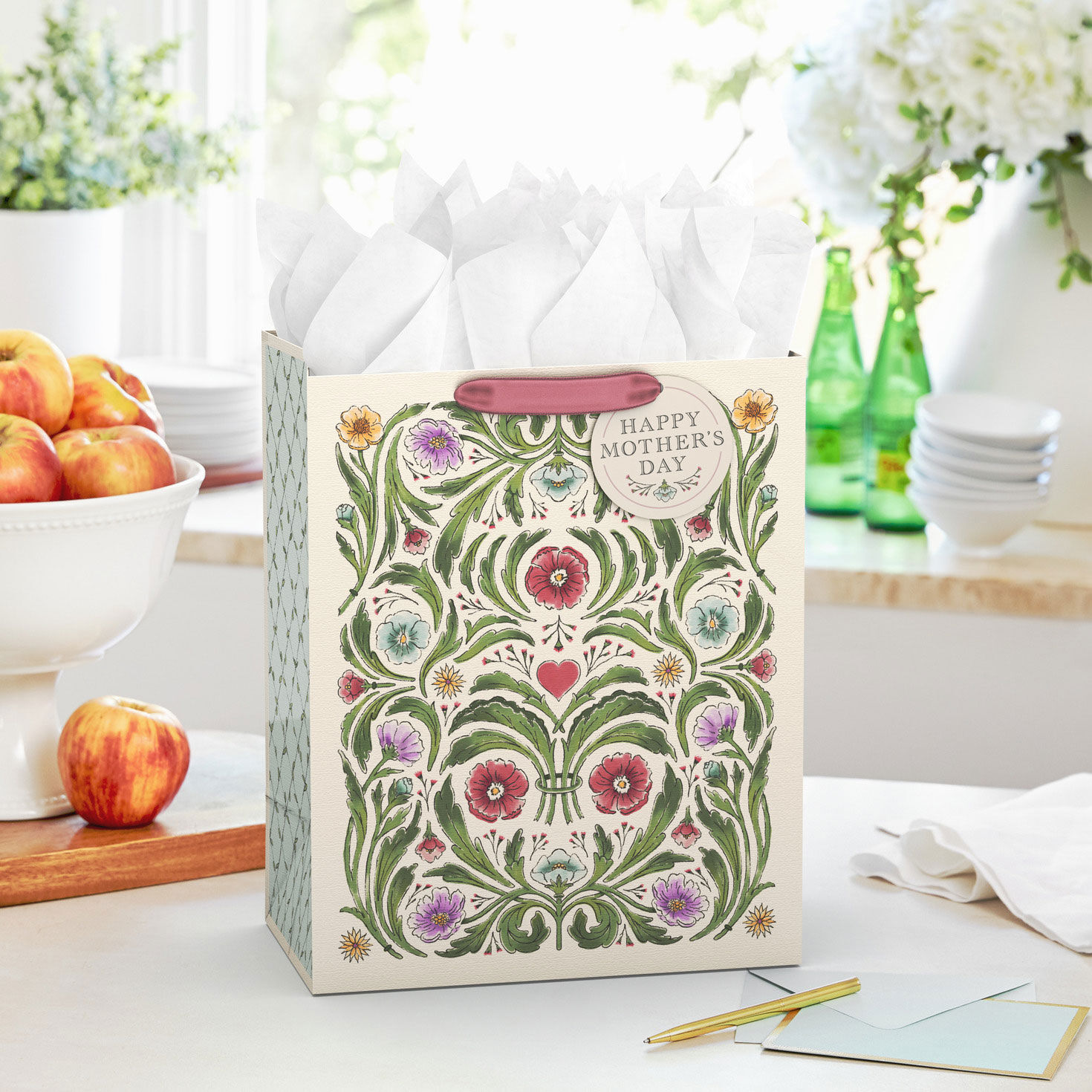 13" Symmetrical Floral Large Mother's Day Gift Bag for only USD 4.99 | Hallmark