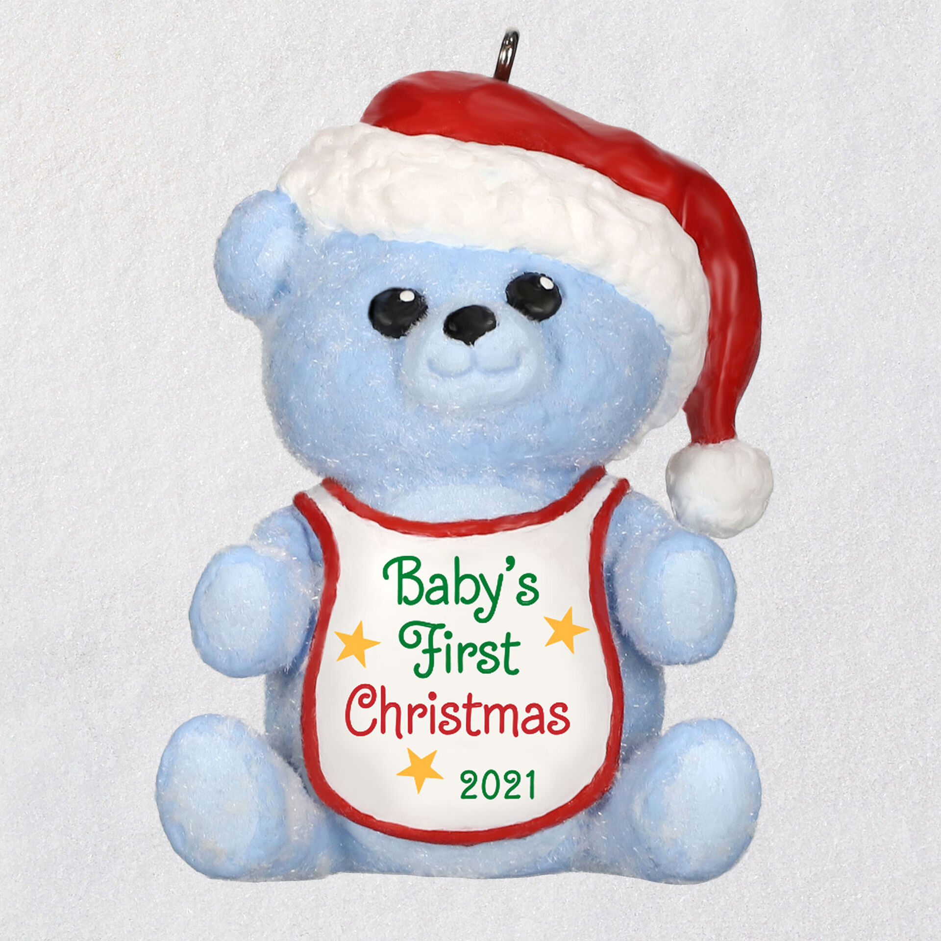 Hallmark Babys First Christmas 2021 Ornament Baby Boy S First Christmas Blue Bear 2021 Ornament Keepsake Ornaments Hallmark