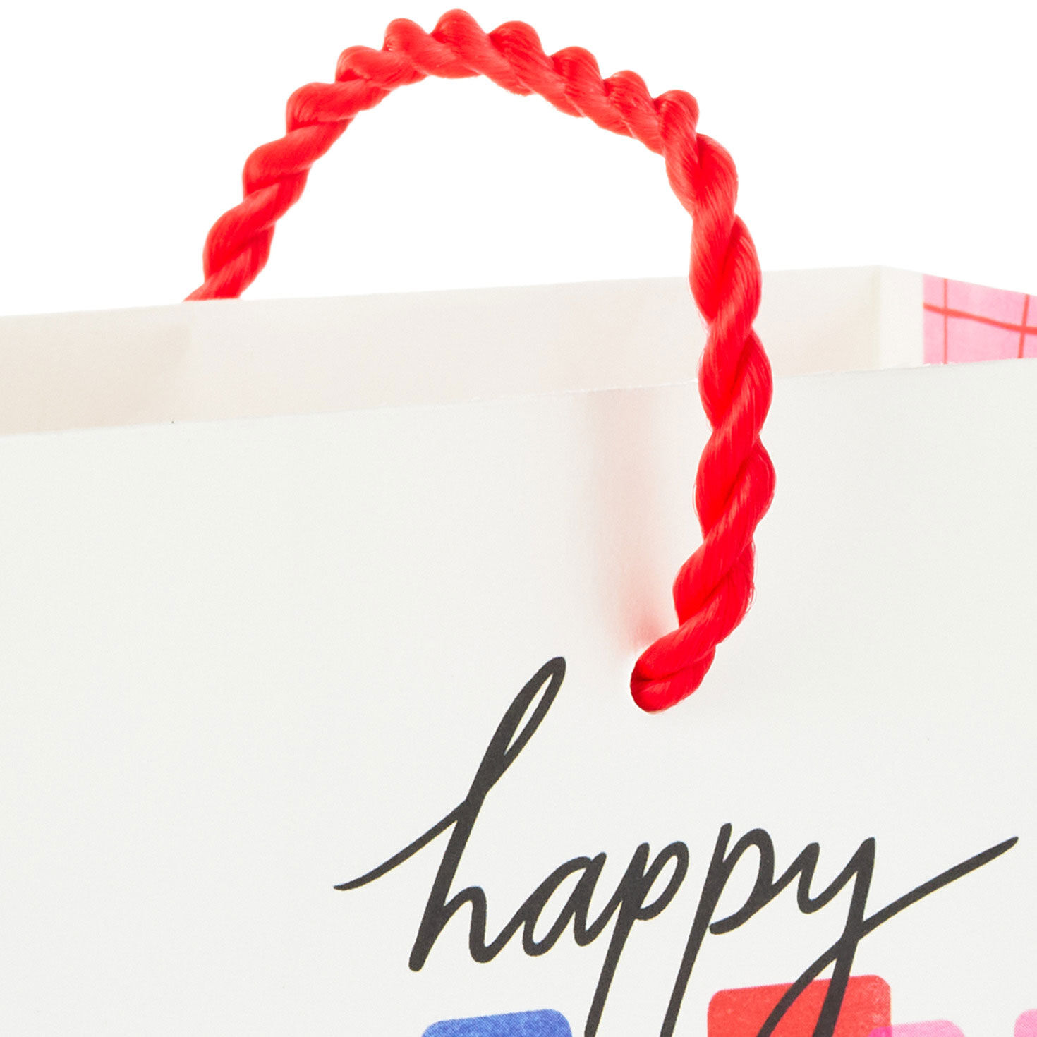 4.6" Happy Valentine's Day on White Gift Card Holder Mini Bag, , large image number 4