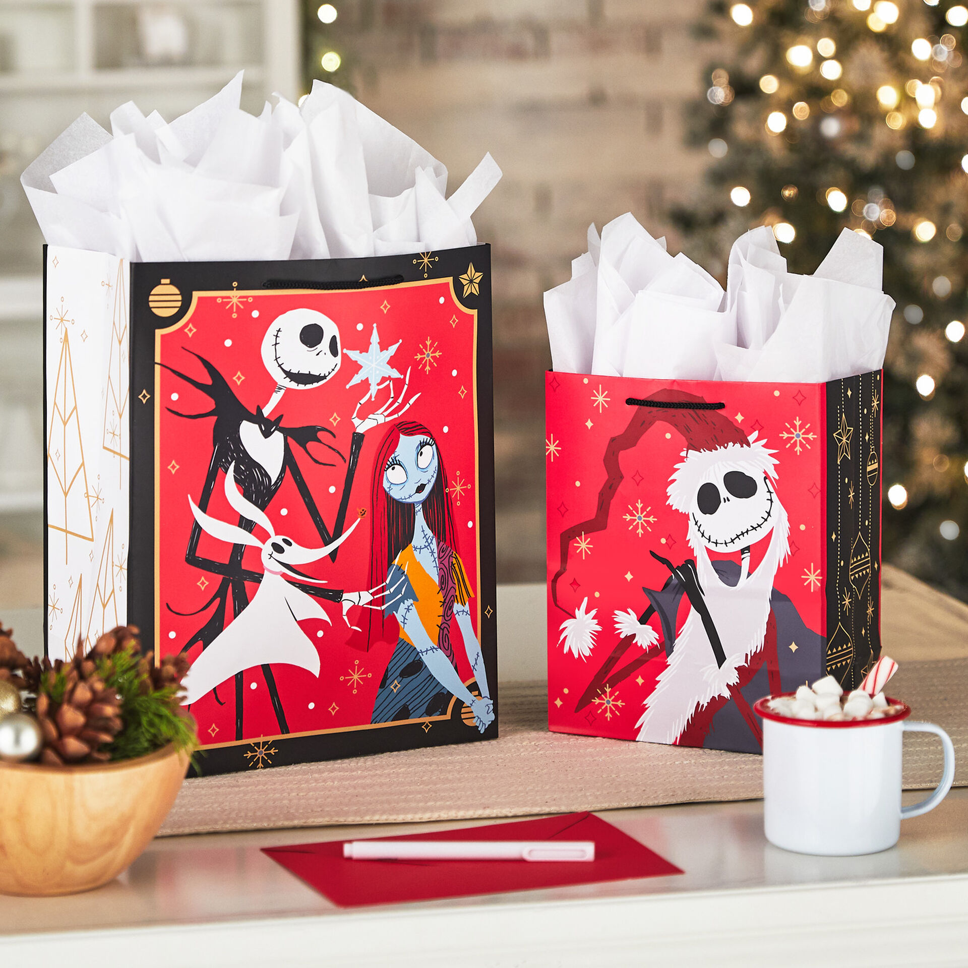 9 6 Disney Tim Burton S The Nightmare Before Christmas Jack Skellington Christmas Gift Bag Gift Bags Hallmark