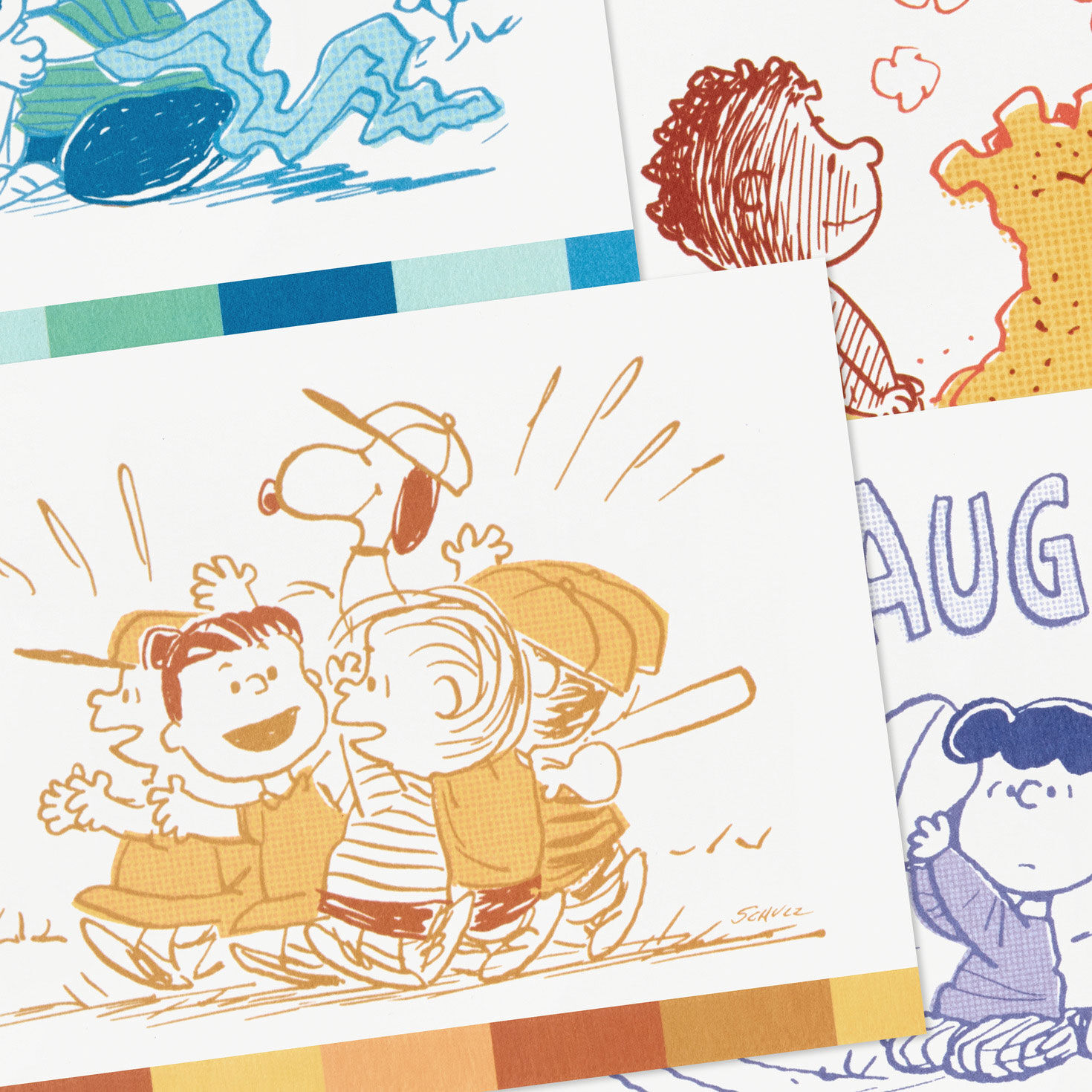 Peanuts® 75th Anniversary Classic Sketches Assorted Blank Note