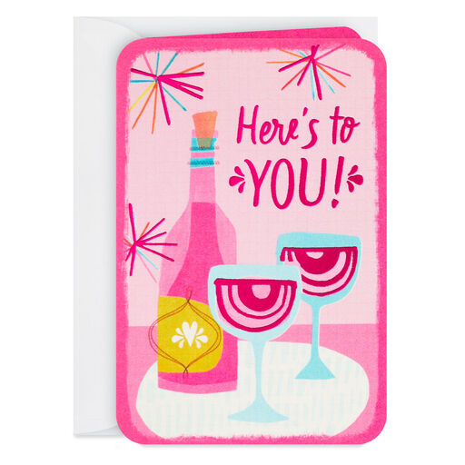 3.25" Mini Here's to You Blank Card, 