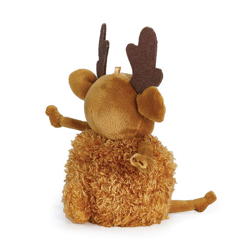 Bunnies By the Bay ReinDeer Me Roly Poly Plush, 5", 