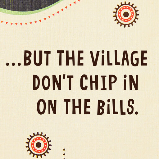 It Takes More Than a Village Funny Father's Day Card for Dad, 
