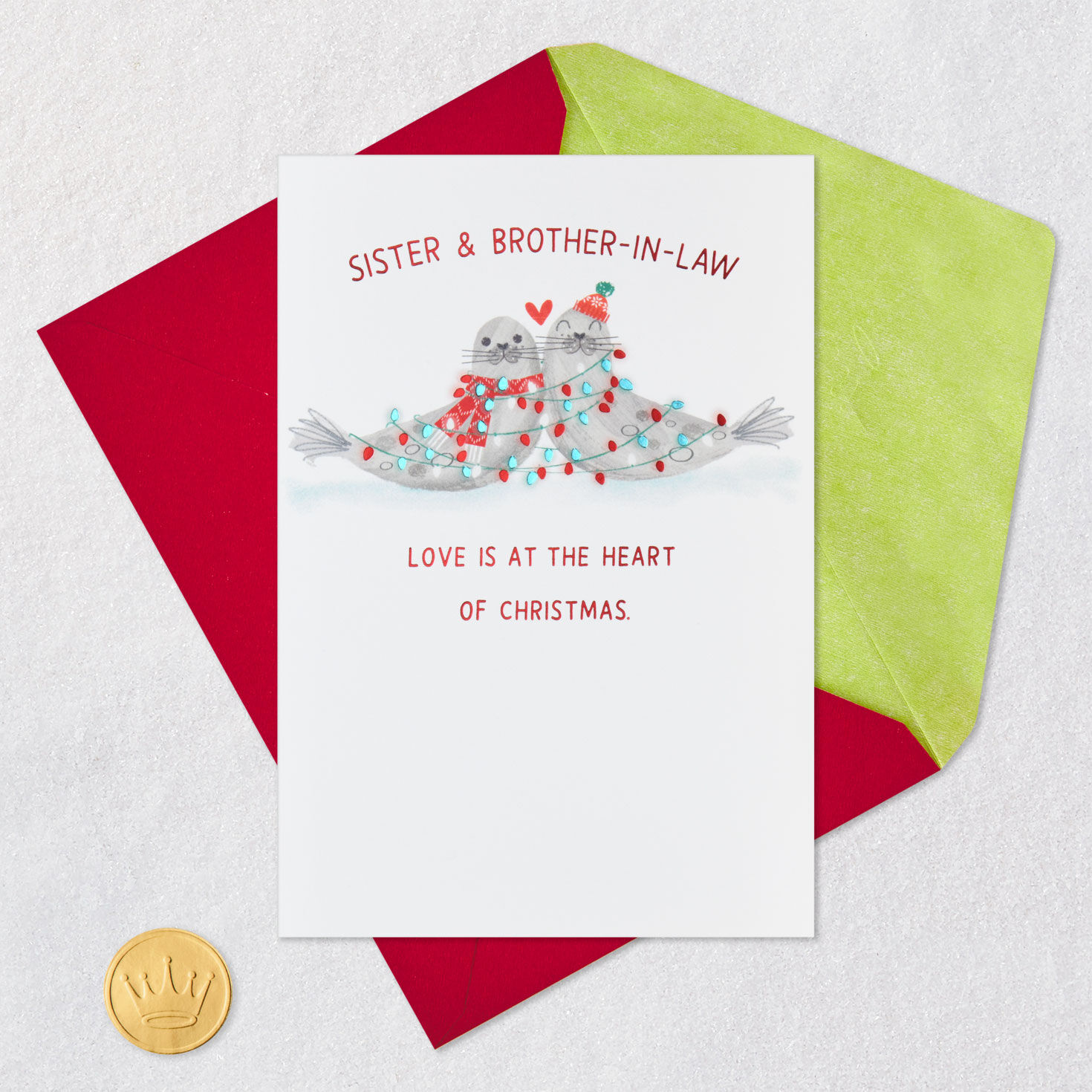 Wrapped in Love Christmas Card for Sister and Brother-in-Law for only USD 3.99 | Hallmark