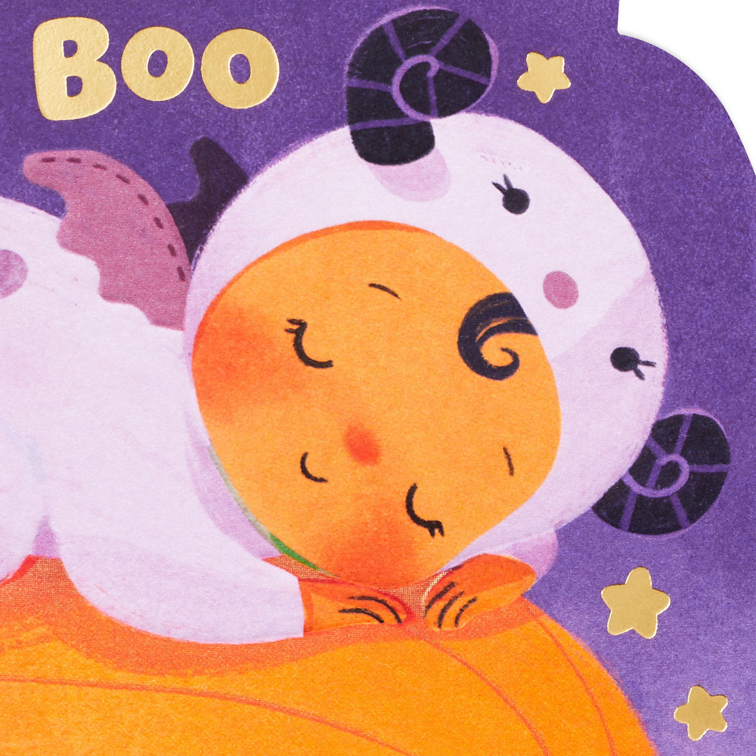 Little Purple Monster First Halloween Card for Girl, , large image number 4