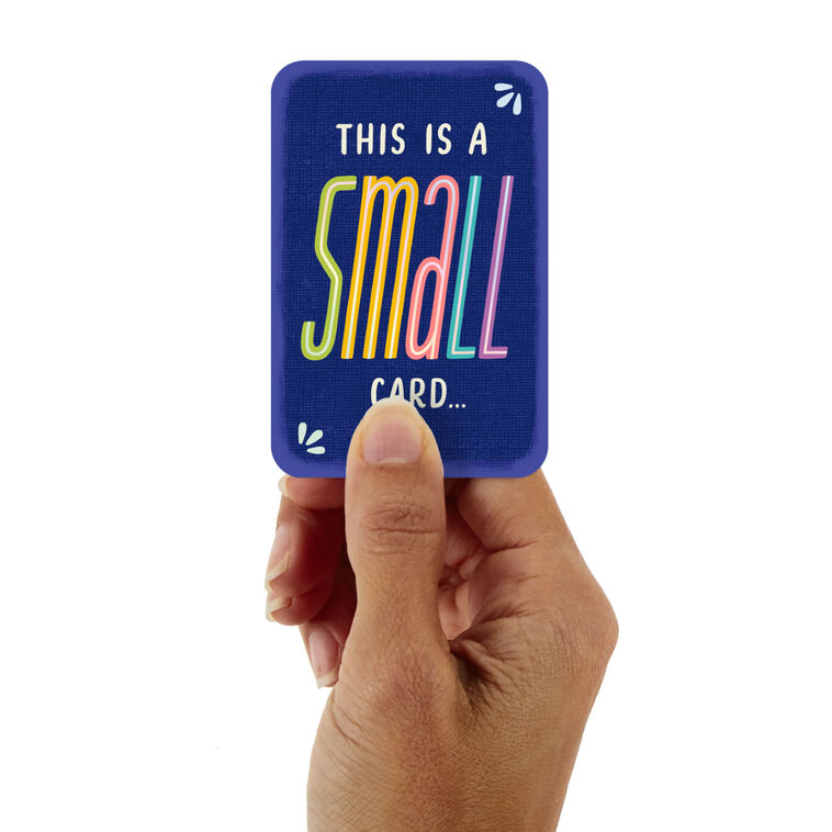 3.25" Mini A Big I Love You Love Card