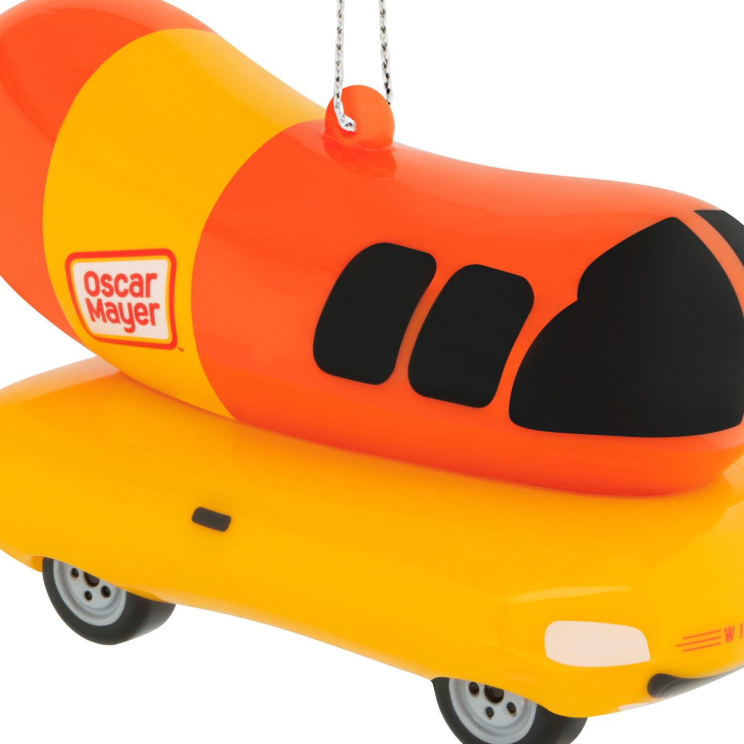 Oscar Mayer Wienermobile Christmas Ornament upclose view image number 5