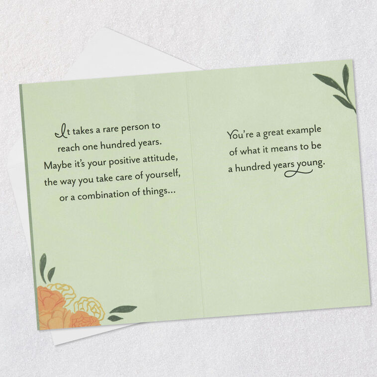 A Great Example of 100 Years Young 100th Birthday Card, , large image number 4