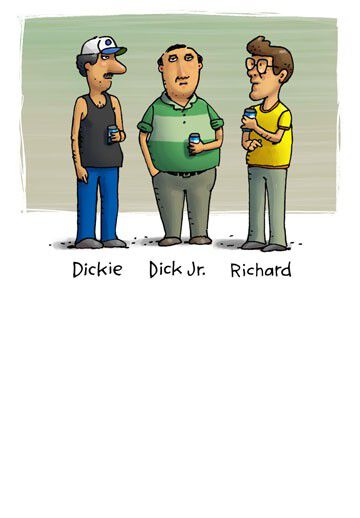 A Bunch of Dicks Funny Birthday Card