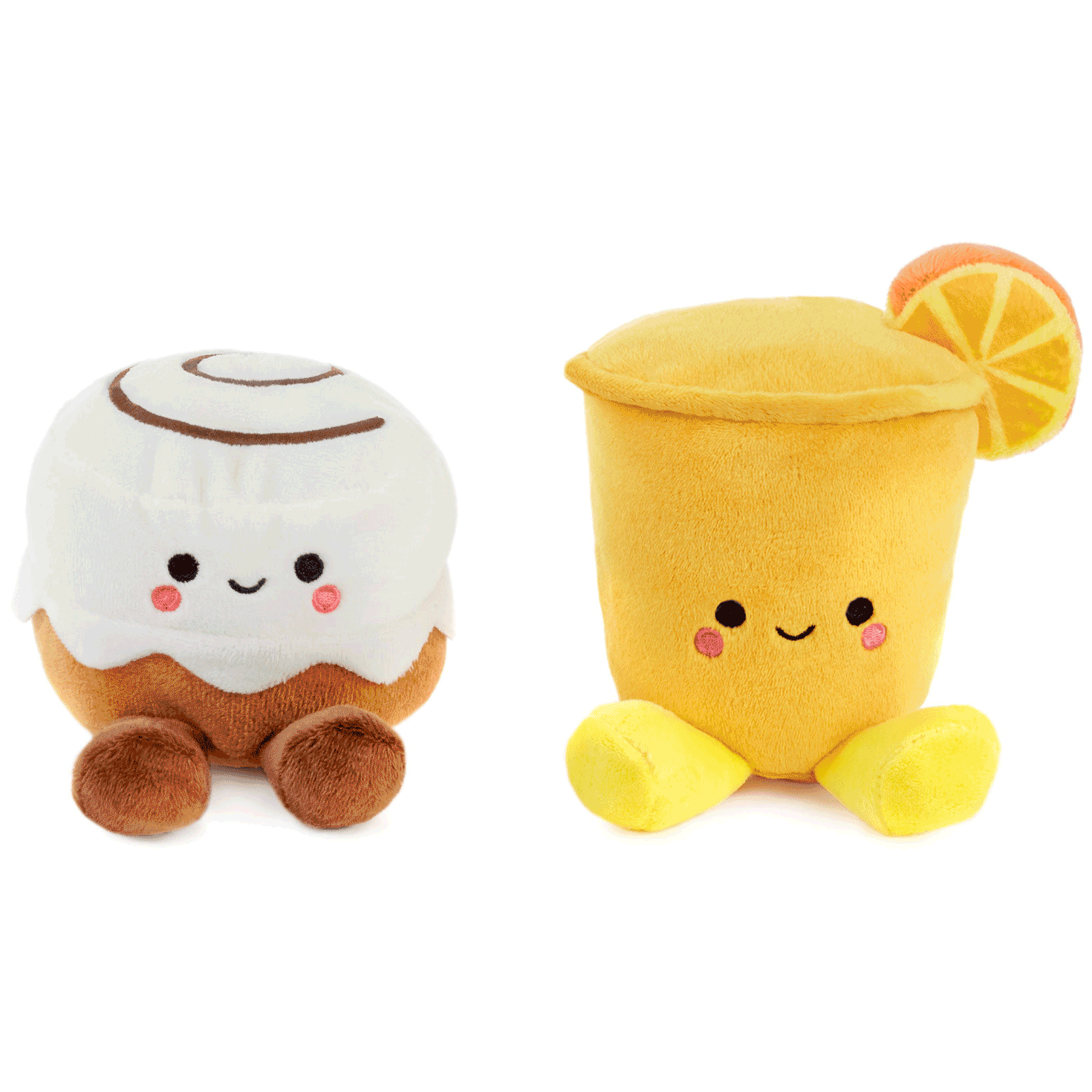 Better Together Cinnamon Roll and Orange Juice Magnetic Plush Pair, 5" for only USD 16.99 | Hallmark