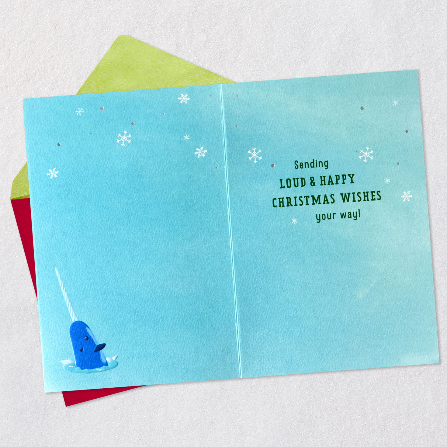 Elf Clausometer Christmas Card Open card with envelope image number 3