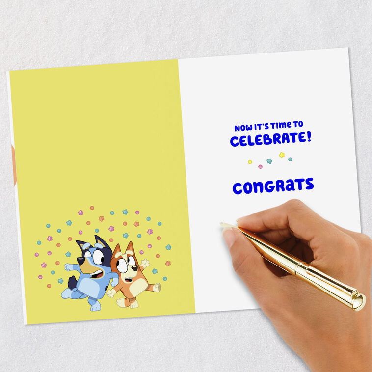 Bluey Time to Celebrate Preschool Graduation Card - Greeting Cards | Hallmark Bluey Time to Celebrate Preschool Graduation Card - Greeting Cards | Hallmark